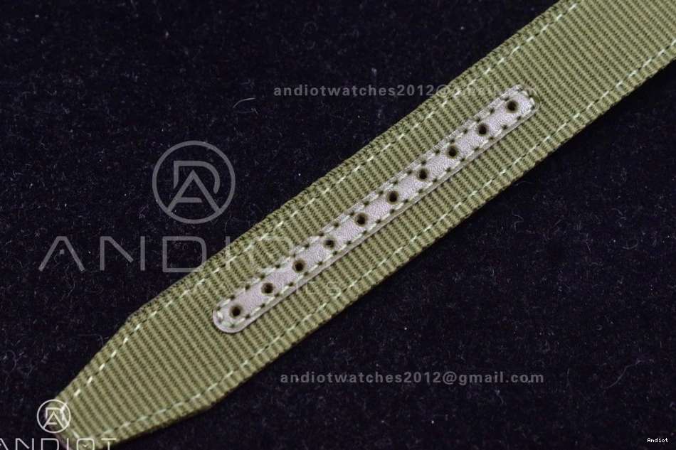 Strap Best IW327007 Green Nylon A35111 XVIII Dial Mark Edition 1:1 TO “TRIBUTE M+F XI” Black on MARK 0506